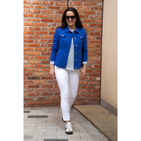 Robell Happy Royal Blue Jeanstyle Jacket - Blue