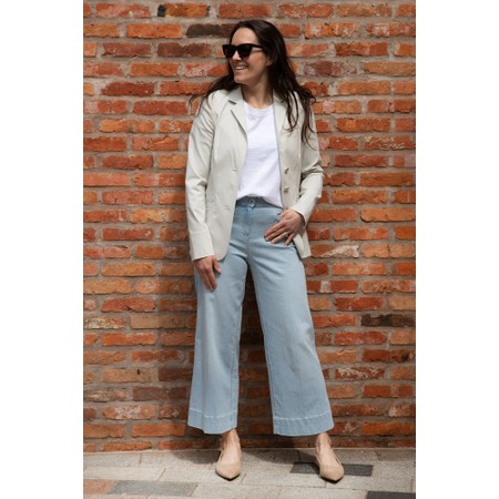 Robell Debby 09 Crop Wide Leg Jean - Blue