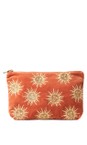 Elizabeth Scarlett Rust Sun Goddess Velvet Everyday Pouch  