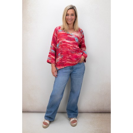 Masai Clothing MaPhiline Wide Leg Denim Jean - Blue