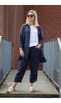 Amazing Woman Navy Finty X Navy Linen Shirt  
