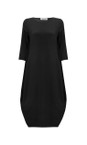 Mama B Nero Soffice Nero Jersey Linen Dress  