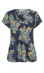 Masai Clothing Mood Indigo MaKallo Mood Indigo Print Top  