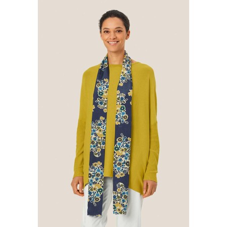 Masai Clothing MaAlo Print Scarf - Blue
