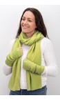 Amazing Woman Pear Erica Fingerless Ribbed Gloves  