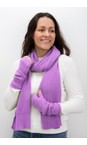 Amazing Woman Pansy Erica Fingerless Ribbed Gloves  