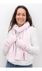 Amazing Woman Pale Pink Erica Fingerless Ribbed Gloves  