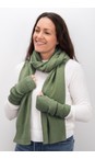 Amazing Woman Olive Erica Fingerless Ribbed Gloves  