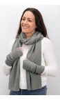 Amazing Woman Grey Marl Erica Fingerless Ribbed Gloves  