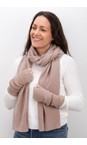 Amazing Woman Antique Rose Erica Fingerless Ribbed Gloves  