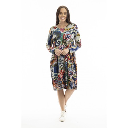 Orientique Hotel California Bubble Panel Dress - Multicoloured