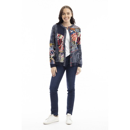 Orientique Hotel California Patch Cardigan - Multicoloured