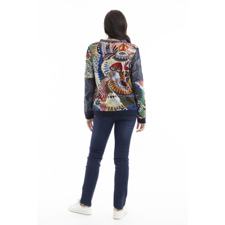 Orientique Hotel California Patch Cardigan - Multicoloured