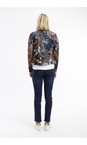 Orientique Abstract Floral Abstract Floral Biker Jacket  