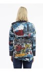 Orientique New York New York Patch Cowl Top  