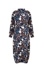 Foil New Leaf On The Strip Shirt Dress  