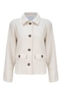 Foil Winter White Sew Happy Coat In Winter White  
