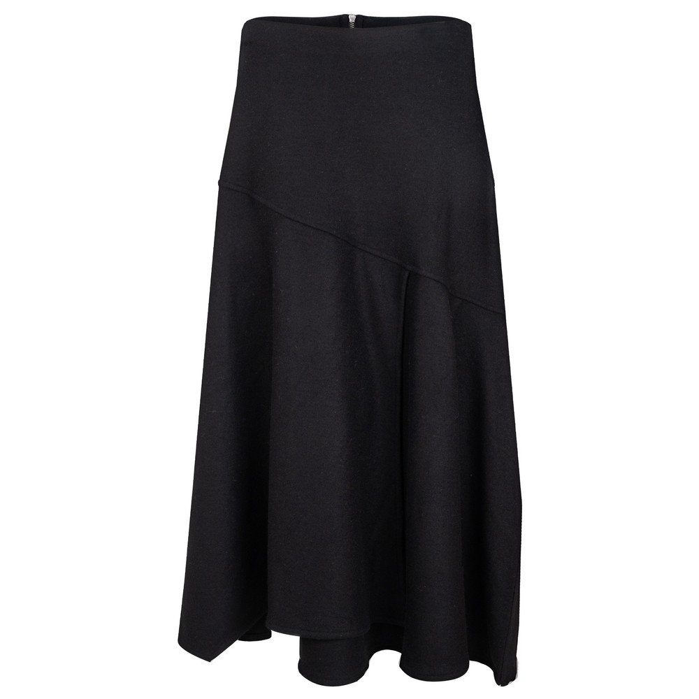 Foil Wool In The World Skirt Black 