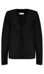Foil Black  Top Bird Black Cardi  