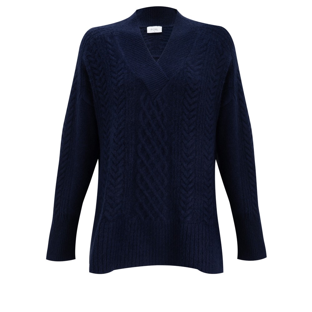 Foil She's A Purla Midnight Sweater Midnight