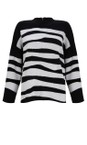 Foil Mono Tiger Zip Code Sweater In Mono Tiger  