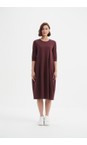 Tirelli Aubergine Diagonal Aubergine Seam Dress  