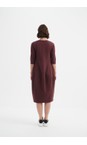 Tirelli Aubergine Diagonal Aubergine Seam Dress  