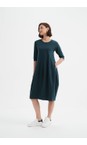 Tirelli Deep Ocean Diagonal Deep Ocean Seam Dress  