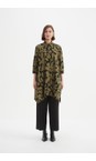 Tirelli Moss / Black Handkerchief Hem Print Shirt  