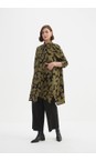 Tirelli Moss / Black Handkerchief Hem Print Shirt  