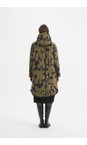 Tirelli Moss / Black Winter Print Zip Hem Coat  