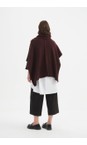 Tirelli Aubergine Asymmetric Aubergine Wrap Knit  