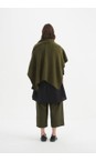 Tirelli Khaki Asymmetric Khaki Wrap Knit  
