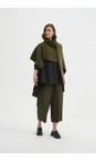 Tirelli Khaki Asymmetric Khaki Wrap Knit  