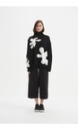 Tirelli Black / White Black And White Splatter Print Knit  