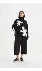 Tirelli Black / White Black And White Splatter Print Knit  