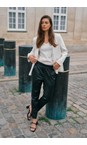Mos Mosh 801 Black  Zabel Black Leather Sweatpant  