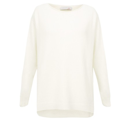 Amazing Woman Maggie Cream Seam Front Supersoft Jumper - Off-White