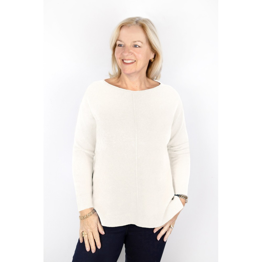 Amazing Woman Maggie Cream Seam Front Supersoft Jumper Cream