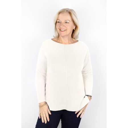 Amazing Woman Maggie Cream Seam Front Supersoft Jumper - Off-White
