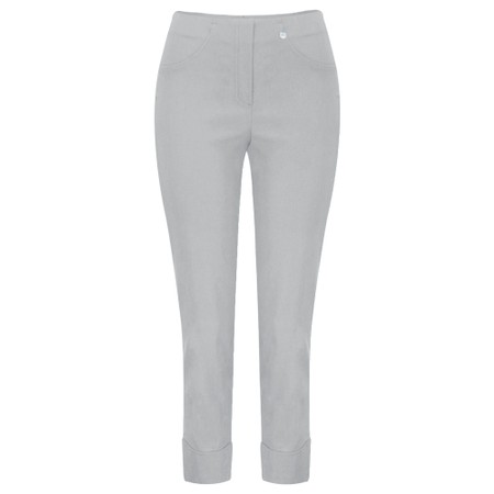 Robell Bella 09 Stone Grey Ankle Length 7/8 Cuff Trouser - Grey