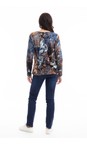 Orientique Abstract Floral Abstract Floral Crew Contemporary T-Shirt  