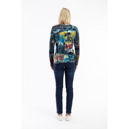 Orientique New York Patch Top - Black