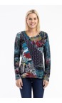 Orientique New York New York Patch Top  