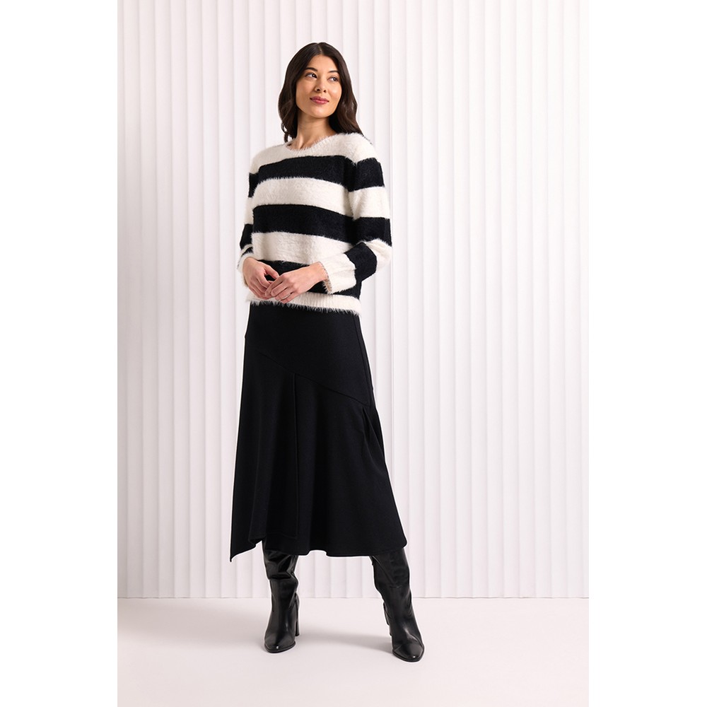 Foil Wool In The World Skirt Black 