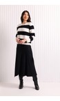 Foil Black  Wool In The World Skirt  