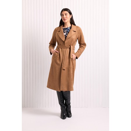 Foil Faux Sure Biscuit Trench - Beige