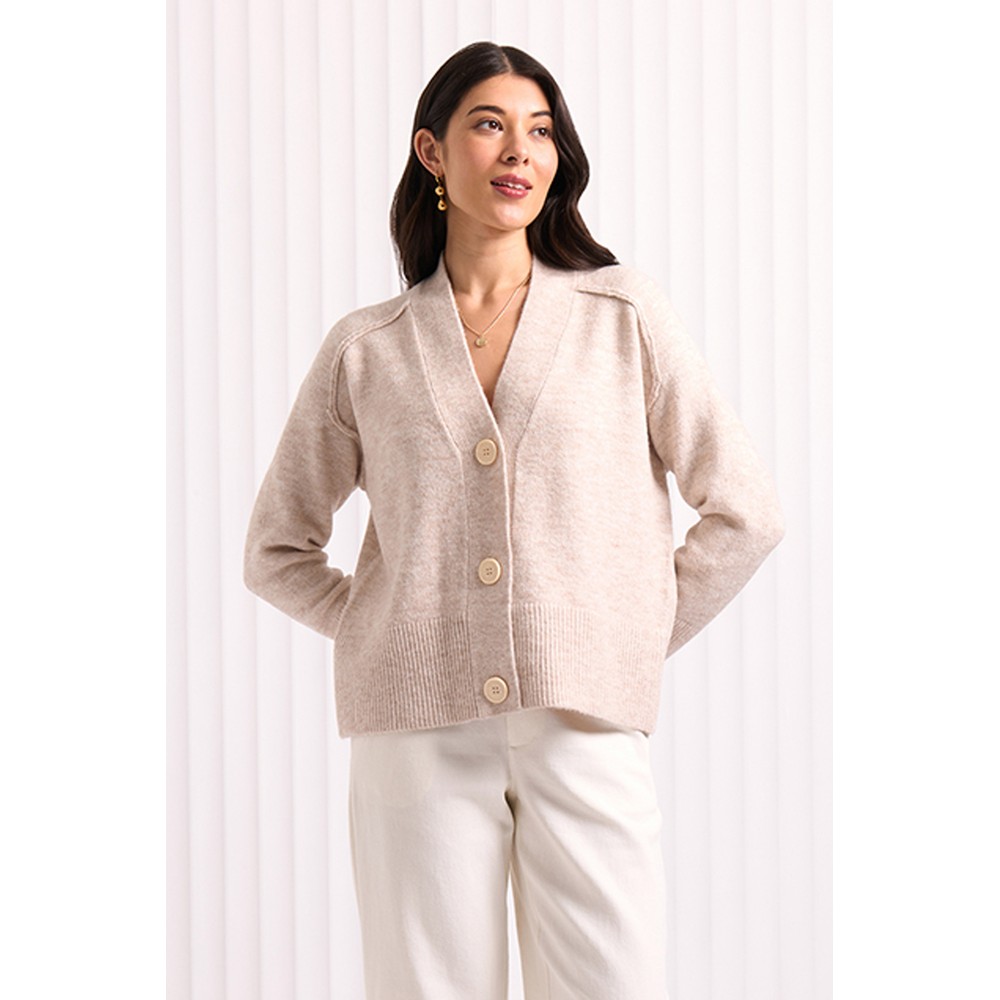 Foil Lovefool Oat Cardigan Oat