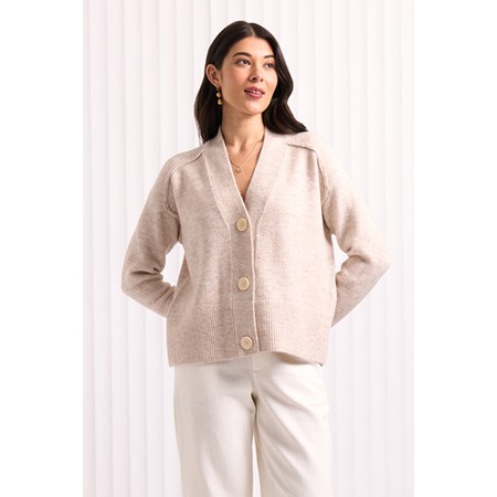 Foil Lovefool Oat Cardigan - Beige