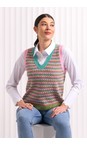 Foil Popcorn Pink Pop Culture Popcorn Pink Gilet  